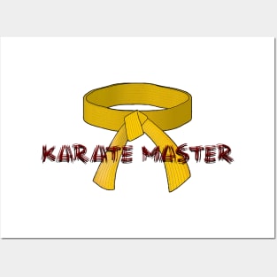 Yellow Belt Karate Master Posters and Art